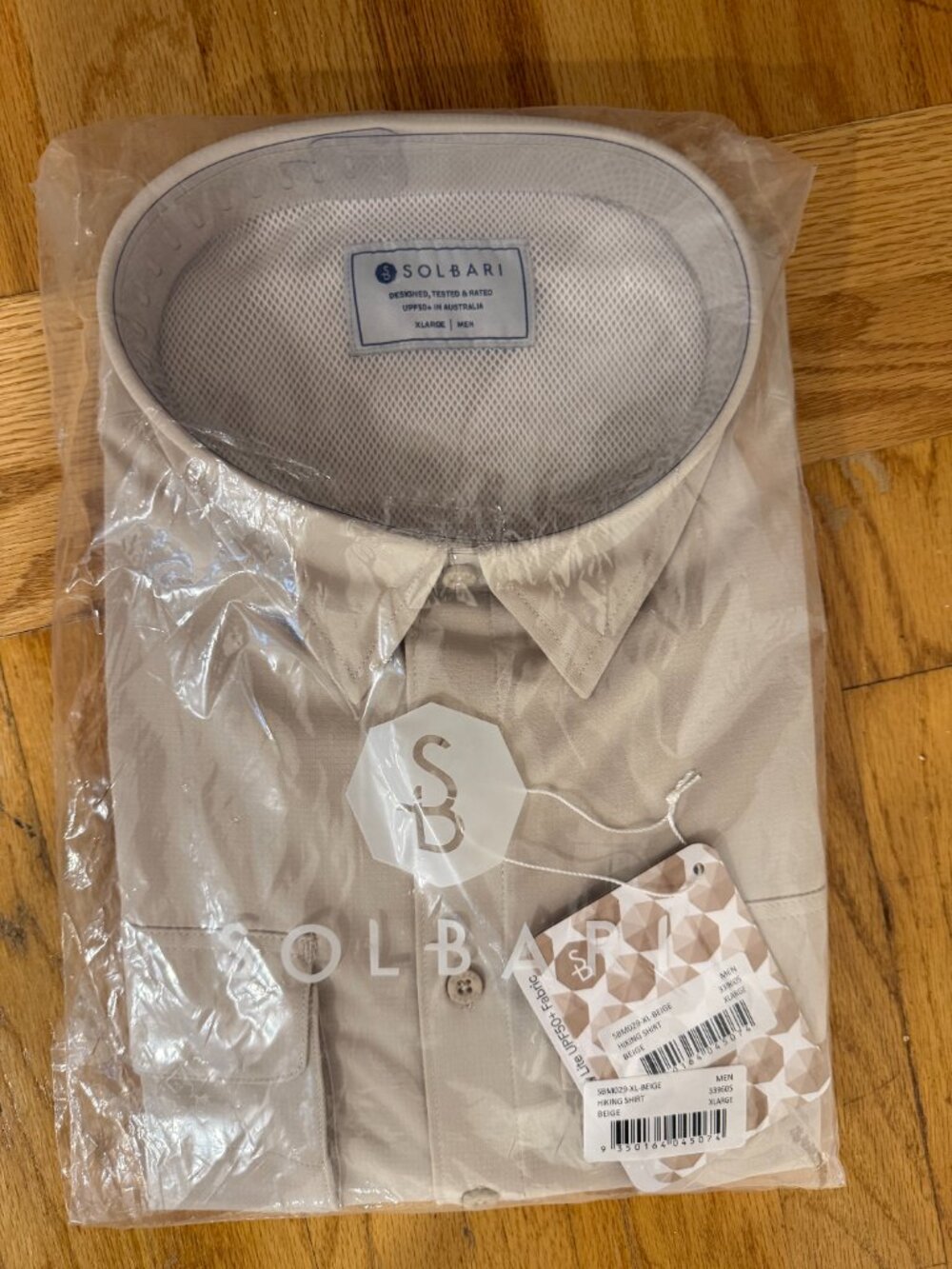 XL Solbari Men's UV protection shirt